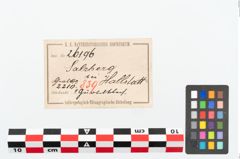 Etikett zu Bronzegürtelhaken (NHMW-PRAE-026196)